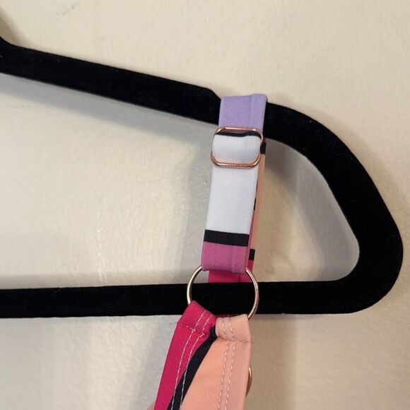 LYSA Plus Size Striped Multicolor Swimsuit - Picture 4 of 10